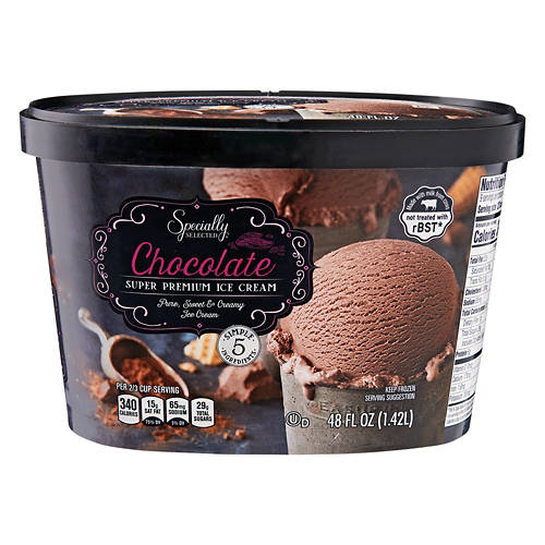 Specially Selected Chocolate Premium Ice Cream, 48 fl oz